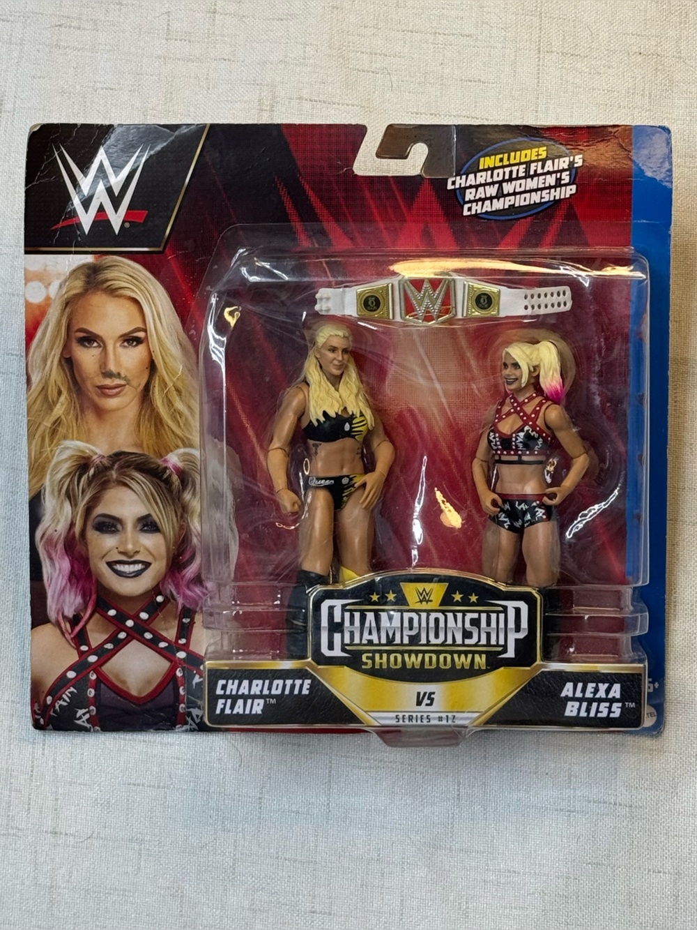 2023 WWE Mattel Basic Championship Showdown Series 12 Charlotte Flair vs. Alexa